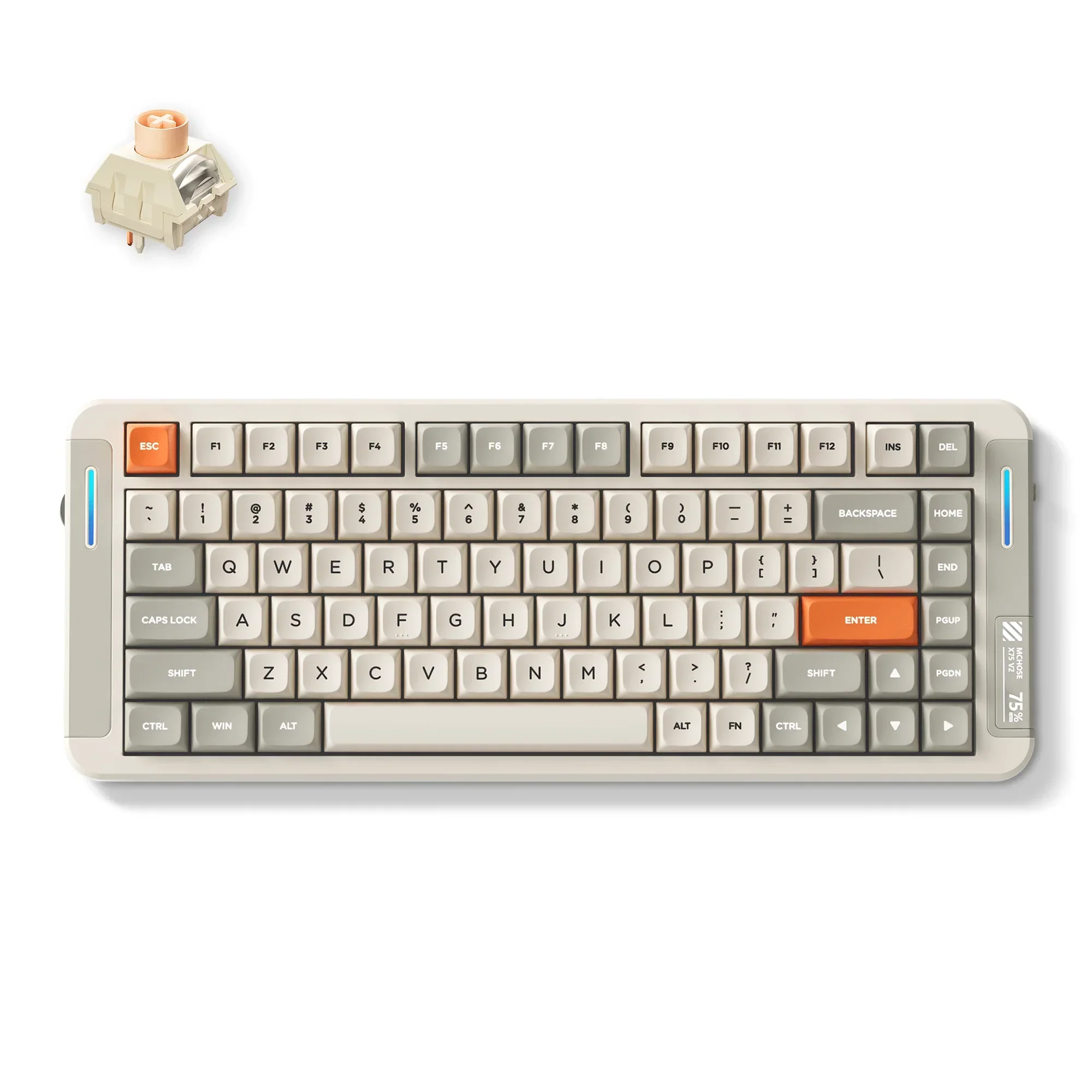 MCHOSE X75 V2 Custom Mechanical Keyboard for Office & Gaming - Image 12