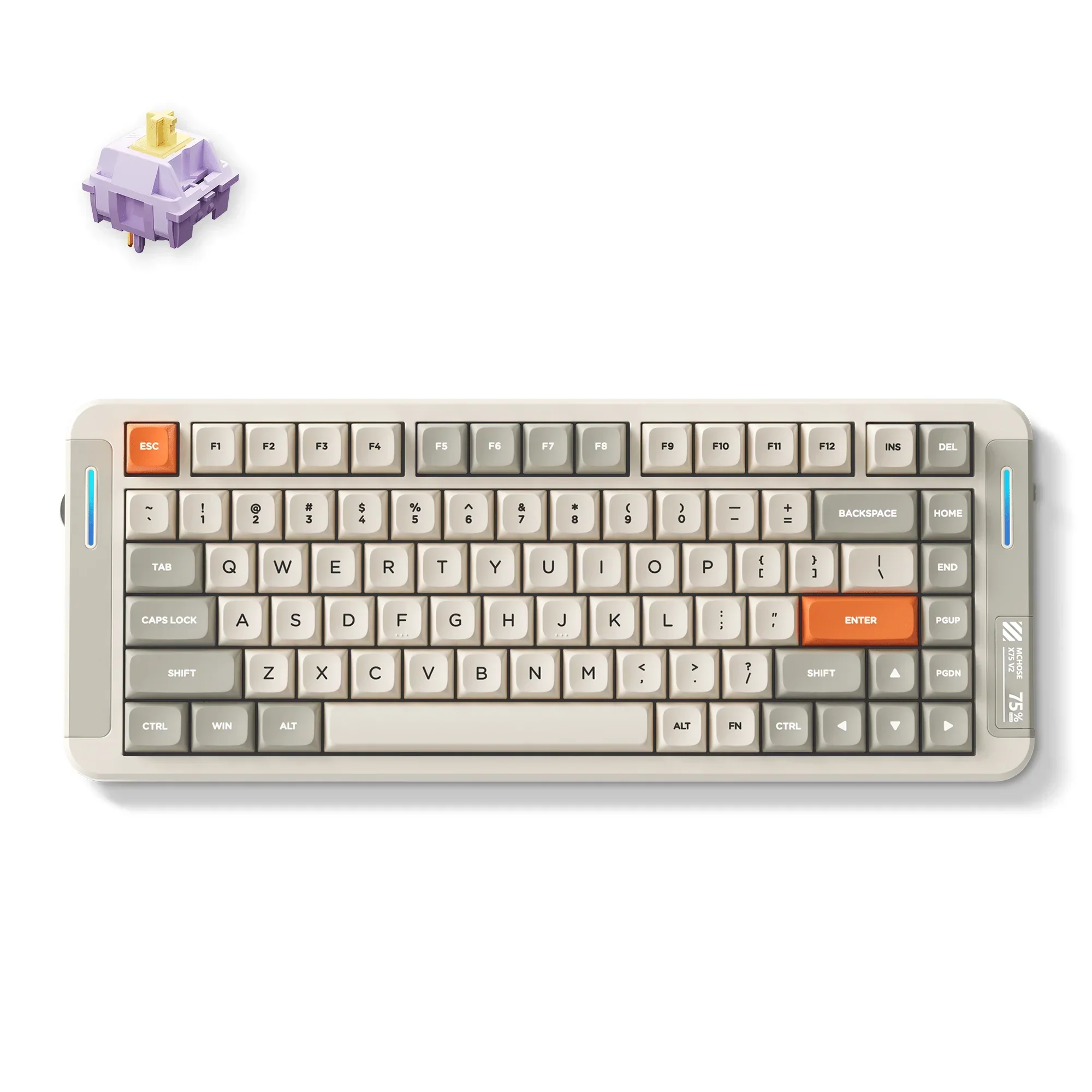 MCHOSE X75 V2 Custom Mechanical Keyboard for Office & Gaming - Image 7